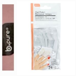 2/$6 B•Pure 24ct. Gel Polish Remover Wraps